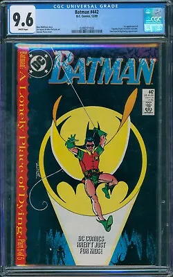 Buy Batman #442 1989 CGC 9.6 White Pages! • 35.96£