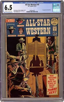 Buy All Star Western #10 CGC 6.5 1972 3998544002 1st App. Jonah Hex • 326.63£
