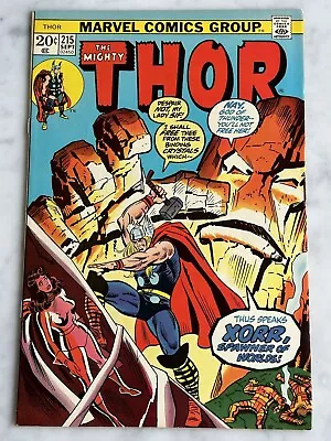 Buy Thor #215 F/VF 7.0 - Buy 3 For FREE Shipping! (Marvel, 1973) • 6.32£