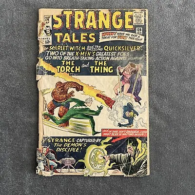 Buy Strange Tales #128 - Quicksilver & Scarlet Witch Appearance 1965 • 26.68£