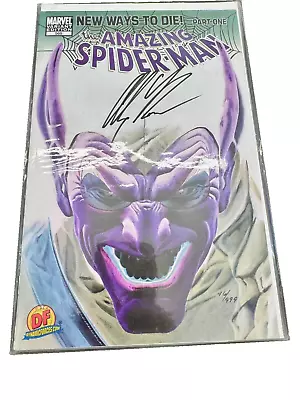 Buy DF Marvel The Amazing Spiderman #568 Negative Variant Signed By Alex Ross 46/999 • 99.29£