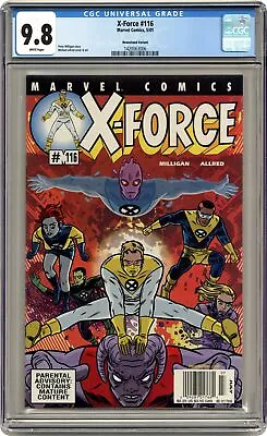 Buy X-Force #116A Allred CGC 9.8 Newsstand 2001 1420063006 • 549.47£
