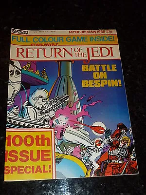 Buy Star Wars Weekly Comic - Return Of The Jedi - No 100 - Date 18/05/1985  UK Comic • 8.99£