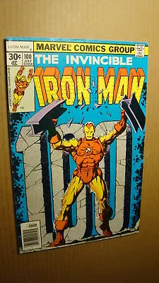 Buy Iron Man 100 *high Grade* 1975 Bill Mantlo Story Starlin Art Js65 • 22.87£
