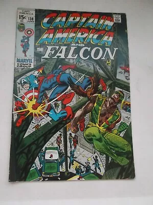 Buy Marvel: Captain America & The Falcon #138, Spider-man Crossover Ii, 1971, Fn!!! • 23.98£