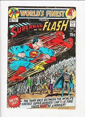 Buy World's Finest #198/199 BATMANSuperman Vs Flash Race DC Comics (1970) • 31.62£