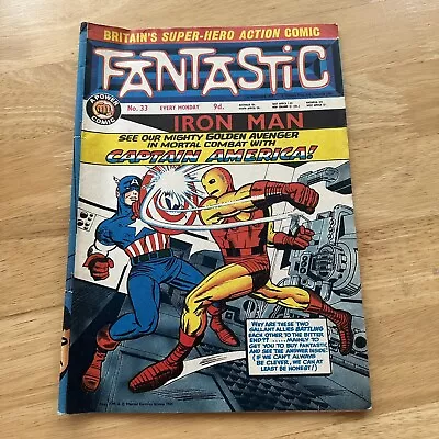 Buy Fantastic Issue 33 - UK Marvel Comic - 30 September 1967 Key • 24.99£