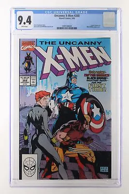 Buy Uncanny X-Men #268 - Marvel Comics 1990 CGC 9.4 Captain America + Black Widow Ap • 43.96£