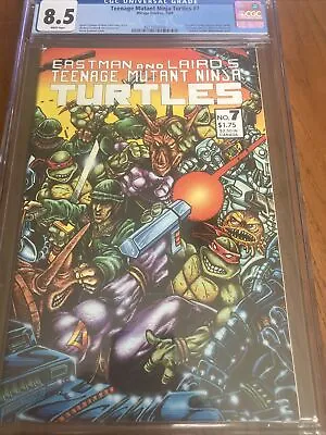 Buy Teenage Mutant Ninja Turtles 7 Cgc 8.5 First Color Comic For Tmnt. Wrap Around • 70.20£
