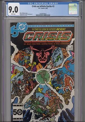 Buy Crisis On Infinite Earths #3 CGC 9.0 1985 DC Comics George Perez Cover & Art • 37.01£