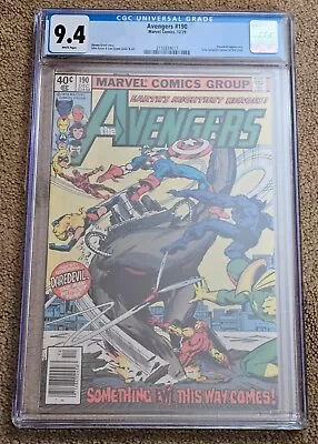 Buy Avengers #190 Cgc 9.4, 1979, Daredevil Appearance, Newsstand Edition • 35.58£