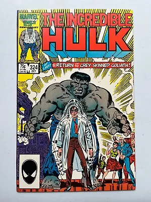Buy Incredible Hulk #324 - 2nd Grey Hulk ( Marvel 1986 ) - NM- • 19.78£