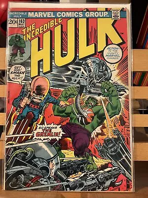 Buy INCREDIBLE HULK #163 1973 1st Appearance Of The Gremlin! BRONZE AGE MARVEL • 5.62£