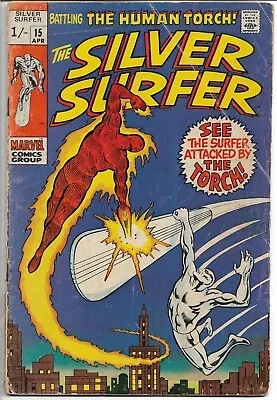Buy SILVER SURFER COMIC No 15, MARVEL  1970 • 70£