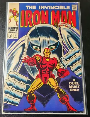 Buy The Invincible Iron Man #8 A Duel Must End! 1968 Vintage Marvel MCU George Tuska • 27.81£