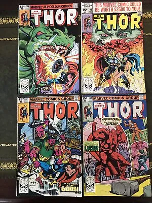 Buy The Mighty Thor #298, 299, 301 & 302. 4 Great Issue Comics From 1980 • 10£