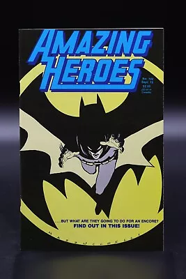 Buy Amazing Heroes (1981) #102 Batman Year One Mazzucchelli Cover Frank Miller NM- • 7.91£
