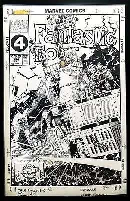 Buy Fantastic Four #354 By Walt Simonson 11x17 FRAMED Original Art Poster Marvel Com • 47.39£