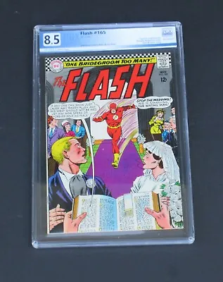 Buy The Flash #165 PGX 8.5 Wedding Of Barry Allen & Iris West 1966 • 119.92£