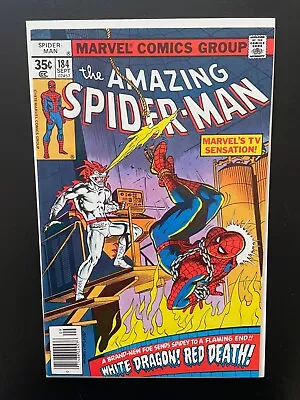 Buy Amazing Spider-Man 184 (1978) Key Issue. 1st App White Dragon. Cents Copy.  • 25£
