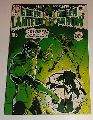 Buy Green Lantern #76 Neal Adams Classic Key Issue 1970 Vg,staples Pulled From Cover • 257.45£