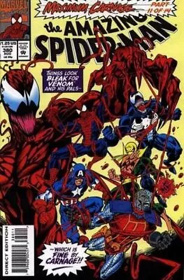 Buy Amazing Spider-Man (1963) # 380 (7.0-FVF) Maximum Carnage, Capt. America, Dea... • 12.60£