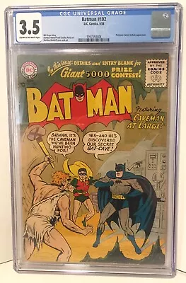 Buy Batman #102   CGC 3.5   DC 1956 • 138.36£