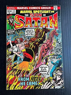 Buy MARVEL SPOTLIGHT #12 Jan 1974 Son Of Satan 1st Full Appearance Daimon Hellstrom • 67.01£