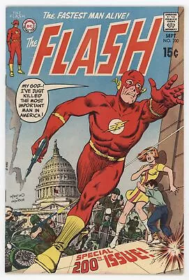 Buy Flash 200 DC 1970 VF Carmine Infantino USA Capital Building Assassination • 36.99£