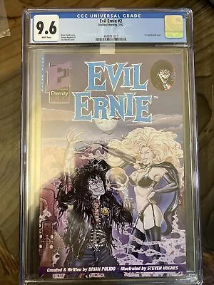 Buy CGC 9.6 EVIL ERNIE #2 LADY DEATH 1st Cover 1992 Eternity Comics NM+ • 361.10£