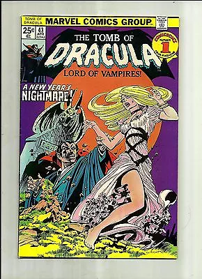 Buy Tomb Of Dracula #43  1976 Marvel Comics  Horror Comic Book Wrightson  • 22.55£