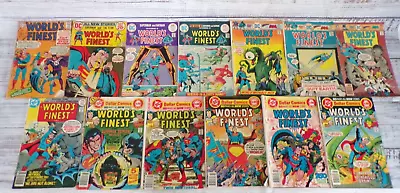 Buy Lot Of 13 Vintage WORLD'S FINEST COMCS Batman Superman DC COMICS Between 155-251 • 11.97£