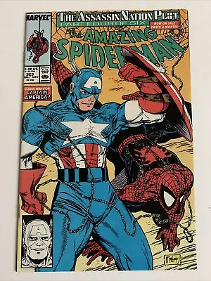 Buy Amazing Spider-Man #323 / McFarlane Art, Captain America /  Marvel Comics 1989 • 19.10£