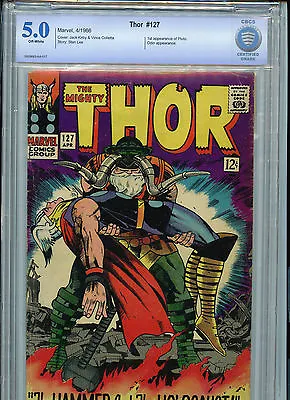 Buy Thor #127 CBCS 5.0 VG/FN 1966 Silver Age Marvel Comics 9663 • 103.93£