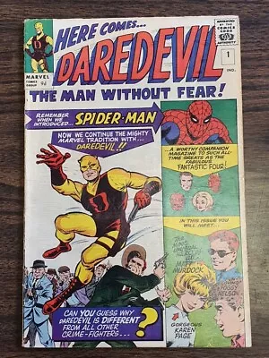 Buy Daredevil #1 Vg (4.0) April 1964 1st Appearance Of Daredevil Marvel Comics ** • 3,499.99£