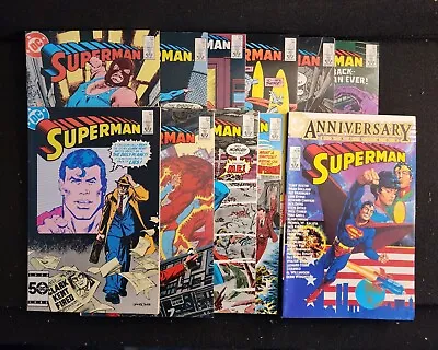 Buy Superman 11 Issue Lot #400-410 (DC Comics 1984) FINE • 23.83£
