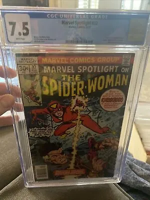 Buy X Marvel Spotlight 32 (1977) CGC 7.5 1st App Of Spider-Woman Jessica Drew Movie • 144.56£