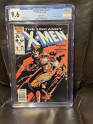 Buy Uncanny X-men #212 Cgc 9.6 Wolverine Vs Sabertooth Newsstand White Pages • 91.05£