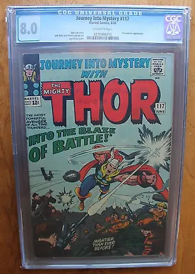 Buy 1965 Journey Into Mystery With The Mighty Thor #117 CGC 8.0 Marvel Comic Book G6 • 203.41£