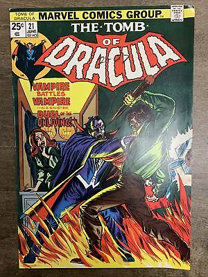 Buy Tomb Of Dracula #21 (Marvel, 1974) Blade Appearance John Romita Sr. VF- • 30.52£