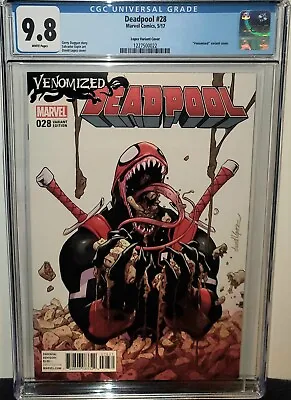 Buy Deadpool #28 Lopez Venomized Variant Cgc 9.8! Low Print! Mcu! Wolverine! Venom! • 63.21£