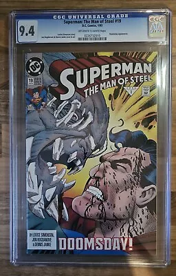 Buy Superman: The Man Of Steel #19 CGC 9.4 • 50£