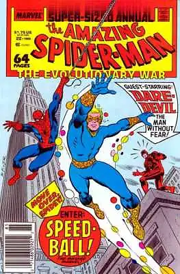 Buy The Amazing Spider-man Annual #22 1st Speedball (1963) Vf Marvel • 49.95£