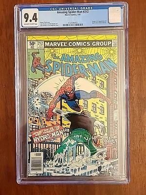 Buy Amazing Spider-man #212 Cgc 9.4 1st Hydro-man Newsstand White Pages Marvel • 67.20£