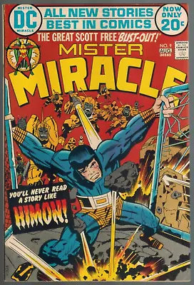 Buy Mister Miracle 9  Darkseid Appears!  Big Barda!  Kirby 1972 VF DC COMIC • 14.44£