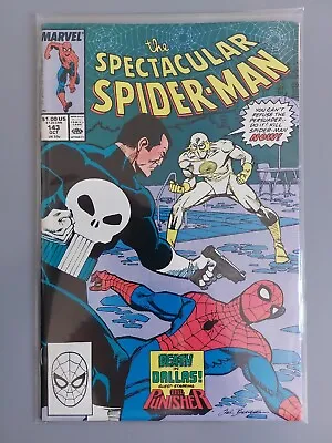 Buy THE SPECTACULAR SPIDER-MAN # 143, 1st App Lobo Brothers Marvel Comics, 1988 • 7£
