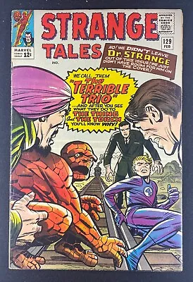 Buy Strange Tales (1951) #129 FN (6.0) Human Torch Thing Terrible Trio Kirby Ayers • 48.25£