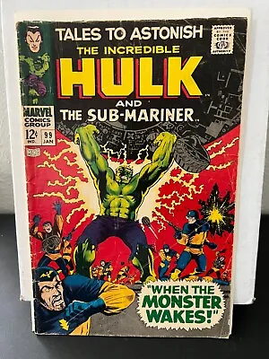 Buy Tales To Astonish 99 1967 Marvel Key Comic Book Hulk Sub-Mariner Good Shape • 15.93£