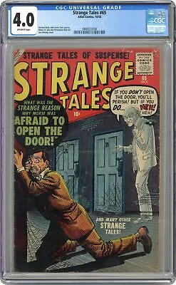 Buy Strange Tales #65 CGC 4.0 1958 3866523006 • 265.22£