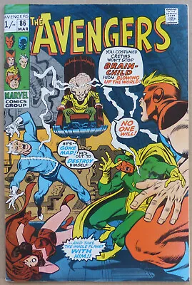 Buy The Avengers #86, With  Brain-child , High Grade Vf/nm. • 65£